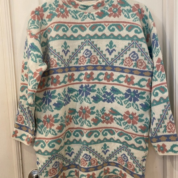 Dana Scott Vintage USA Cottage Core Acrylic Sweater - Picture 7 of 9